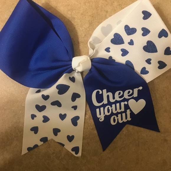 New Blue Cheer Heart Bow & Soffe Shorts - Picture 2 of 3